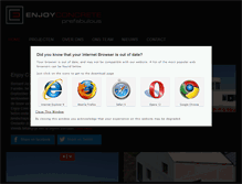 Tablet Screenshot of enjoyconcrete.be